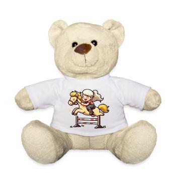 Kinder Pferde Sport - Teddy - Weiß - Vorne