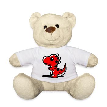 Dinosaure - Nounours - blanc - Devant