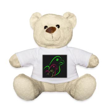 anniversary. Anniversary Decade. humor. funny - Teddy Bear - white - Front