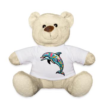 Dolphin - Teddy Bear - white - Front