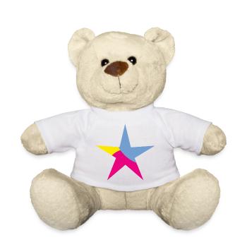 STERN. STERNE. STERN. FEST. JAHRESTAG. WEIHNACHTEN - Teddy - Weiß - Vorne