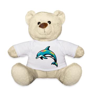 Dolphin - Teddy Bear - white - Front