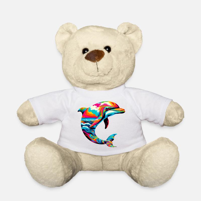 Dolphin - Teddy Bear - white