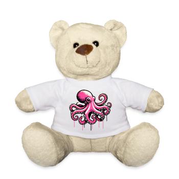 Pieuvre - Nounours - blanc - Devant