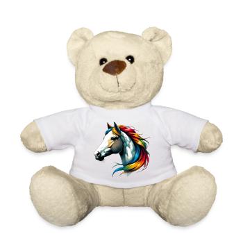 Cheval - Nounours - blanc - Devant