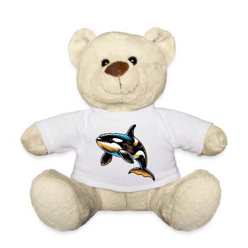 Killer whale - Teddy Bear - white - Front