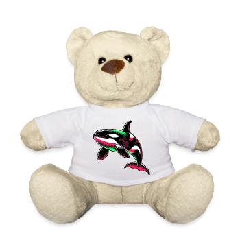 Killer whale - Teddy Bear - white - Front