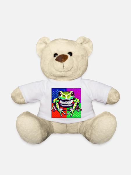Frosch - Teddy - Weiß