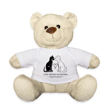 Cat & Dog: Love Knows No Boundaries - Teddy Bear - white - Front
