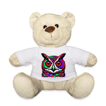 Eule - Teddy - Weiß - Vorne