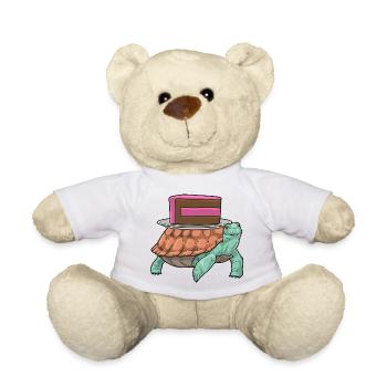 Turtle Cake - Teddy Bear - white - Front