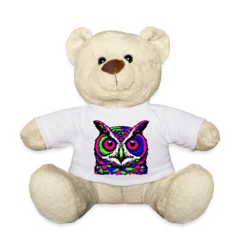 Eule - Teddy - Weiß - Vorne