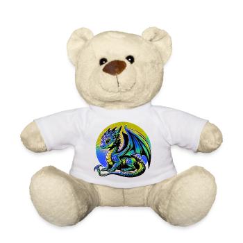 Dragon - Teddy Bear - white - Front