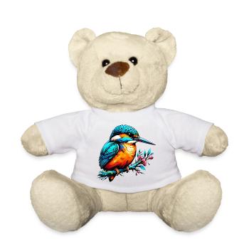 Martin-pêcheur - Nounours - blanc - Devant