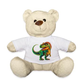 Dinosaur - Teddy Bear - white - Front