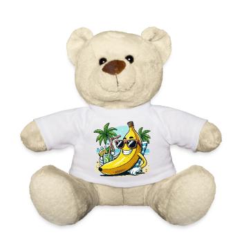 Entspannte Banane - Teddy - Weiß - Vorne