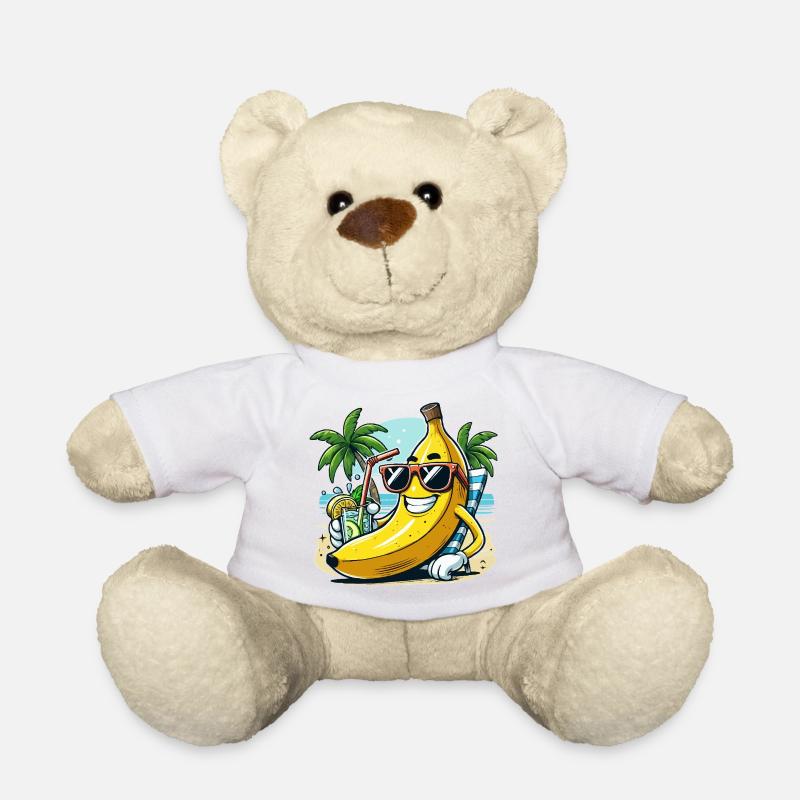 Entspannte Banane - Teddy - Weiß
