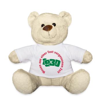 Jahrgang 1930 Wesen aus einer vergessenen Zeit - Teddy - Weiß - Vorne