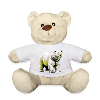 White polar bear - Teddy Bear - white - Front