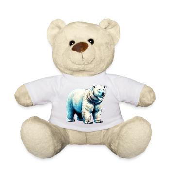 White polar bear - Teddy Bear - white - Front