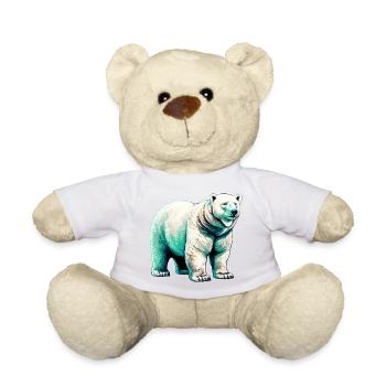 White polar bear - Teddy Bear - white - Front
