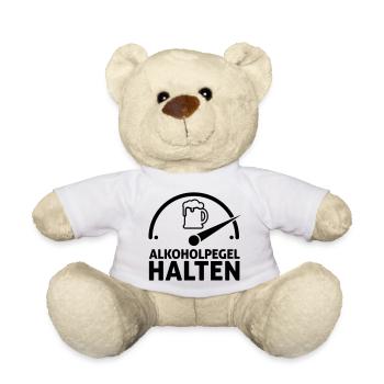 Alkoholpegel halten - Teddy - Weiß - Vorne