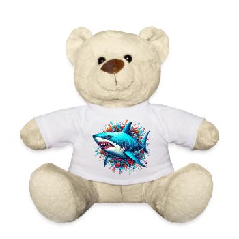 Requin - Nounours - blanc - Devant