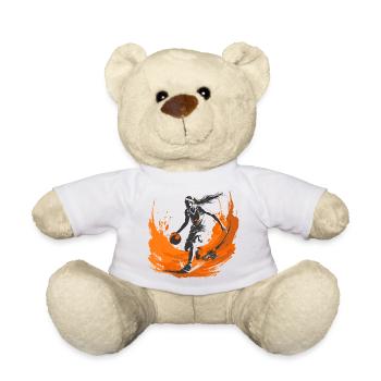 Basketballspielerin - Teddy - Weiß - Vorne