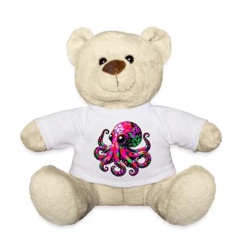 Pieuvre - Nounours - blanc - Devant