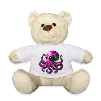 Pieuvre - Nounours - blanc - Devant