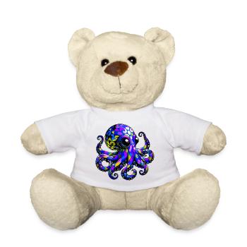 Pieuvre - Nounours - blanc - Devant