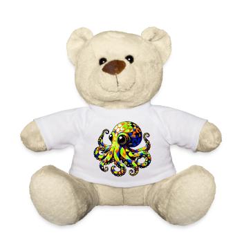 Krake - Teddy - Weiß - Vorne