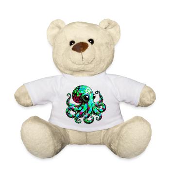 Krake - Teddy - Weiß - Vorne