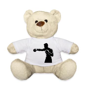 Boxring Fighter rechter Haken - Teddy - Weiß - Vorne