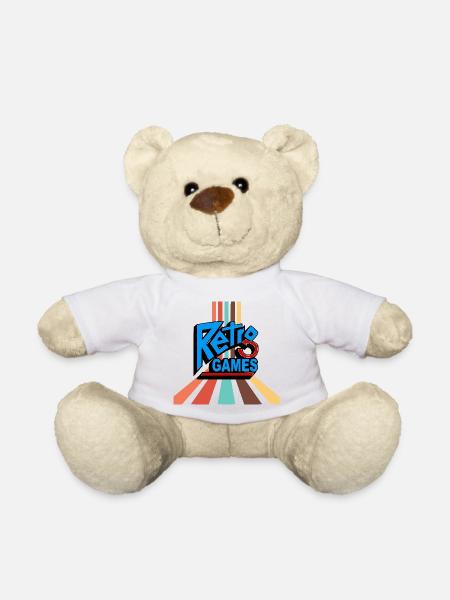 Retro pelit - Nalle - valkoinen