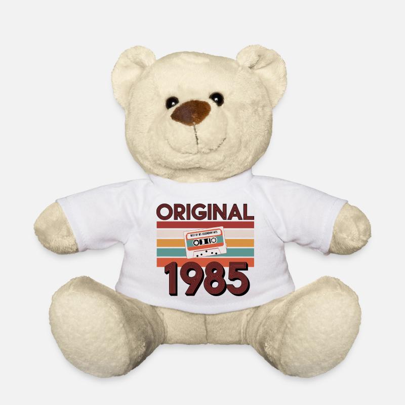 Original 1985 Vintage Anniversaire Rétro Vintage - Nounours - blanc