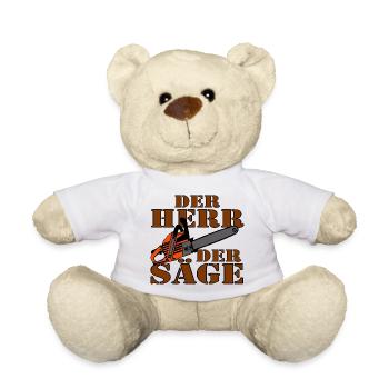Le Seigneur de la Scie , Tronçonneuse , Tronçonneuse ....... - Nounours - blanc - Devant