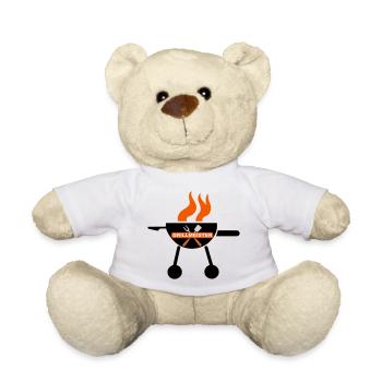 Grillmeister – Lustiges BBQ Design für ech - Teddy - Weiß - Vorne