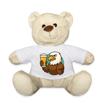 Brew and Beak - Teddy Bear - white - Front