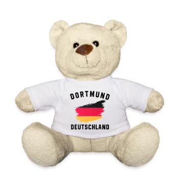 German Flag Artistic Brush Effect - Teddy Bear - white - Front