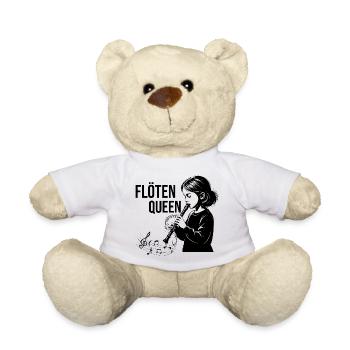 Blockflöte - Flöten Queen - Teddy - Weiß - Vorne