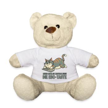 My claws control the ESC key - Teddy Bear - white - Front