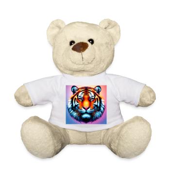 tiger - Teddy Bear - white - Front