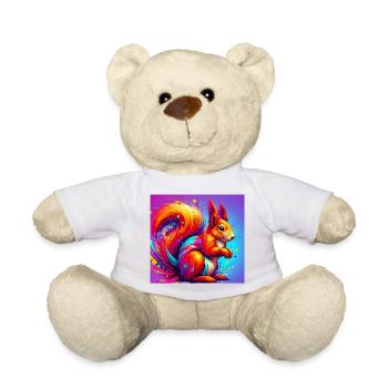 squirrel - Teddy Bear - white - Front