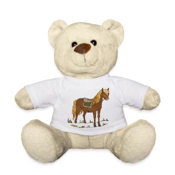 Pferd - Teddy - Weiß - Vorne