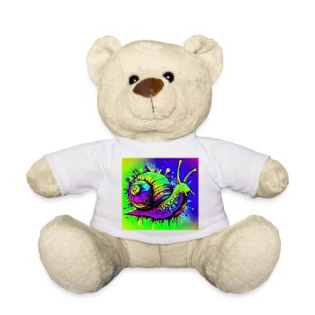 Snail - Teddy Bear - white - Front