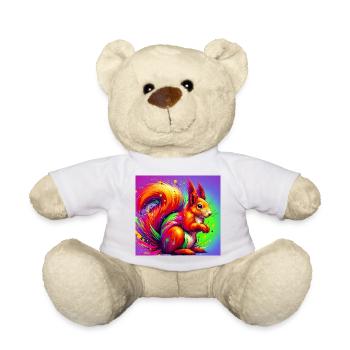 squirrel - Teddy Bear - white - Front