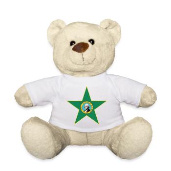 Washington Fan Shirt – Capital City Style - Teddy Bear - white - Front