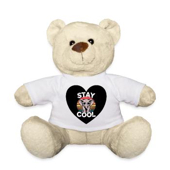 Cool bleiben Elefant Retro - Teddy - Weiß - Vorne
