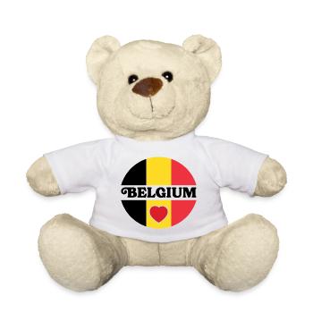 Design Belgium Cœurs Équilibrés - Nounours - blanc - Devant